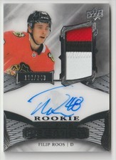 2022-23 UPPER DECK PREMIER ROOKIE AUTO PATCH 3 COLORS FILIP ROOS 118/249 CHICAGO
