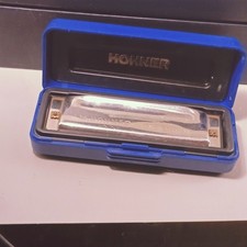 Hohner Blues Harp Harmonica Made in Germany w/ Blue Case Vintage