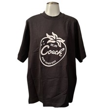 Coach Women's Black Strawberry Skater Organic CottonT Shirt Size S-NWT