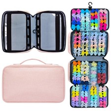 Miiinaps Baby Girl Hair Bow Organizer Bag MultiPocket Hair Accessories Stora...