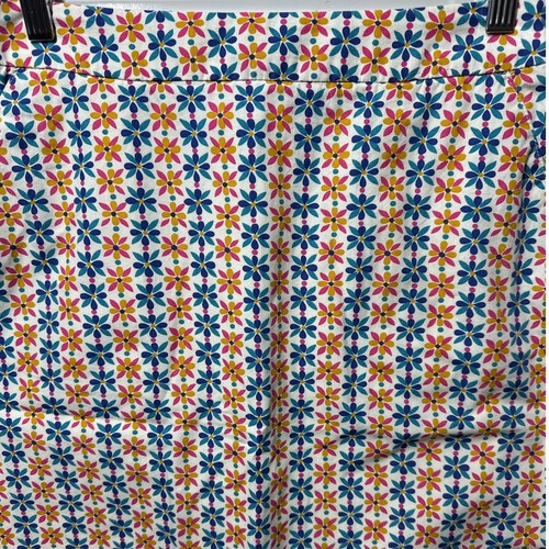 Boden Francesca A-Line Skirt Plumeria Print Lined Mini Skirt Cotton Sz 6 Pockets - Picture 3 of 14