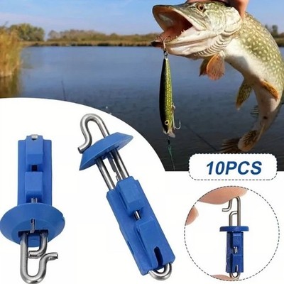 10pcs Fishing Bait Hook Quick Release Clips Breakaway For Sea Fishing Rig