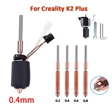 For Creality K2 Plus Hotend Ceramic Heating Block Kit Nozzle Parts 0.2-0.8mm AEU