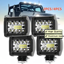 4" 30000LM LED Work Light Bar Spot Pods Fog Lamp Offroad Driving Truck ATV US