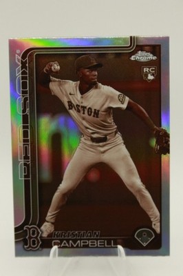 Kristian Campbell RC 2025 Topps Chrome Rookie Sepia Refractor Card