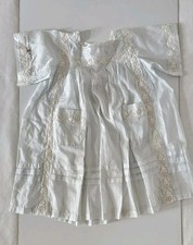 Jolie ROBE / TABLIER pour Grande POUPÉE Ancienne