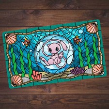 Mew - Stained Glass Playmat - Pokemon TCG - Bubble Mew