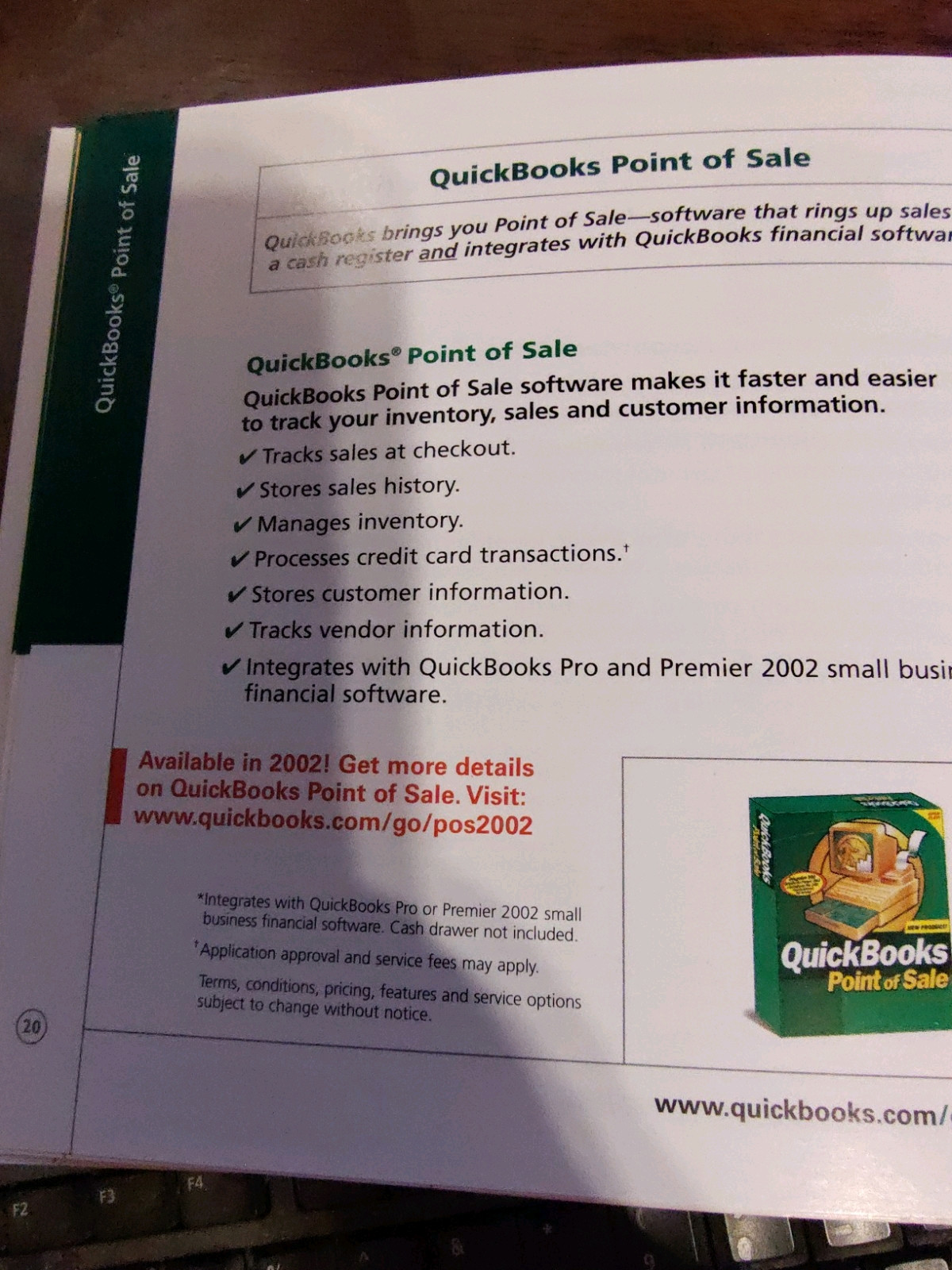 2002 QuickBooks Pro for Small Business Intuit Software with KEY / CODE