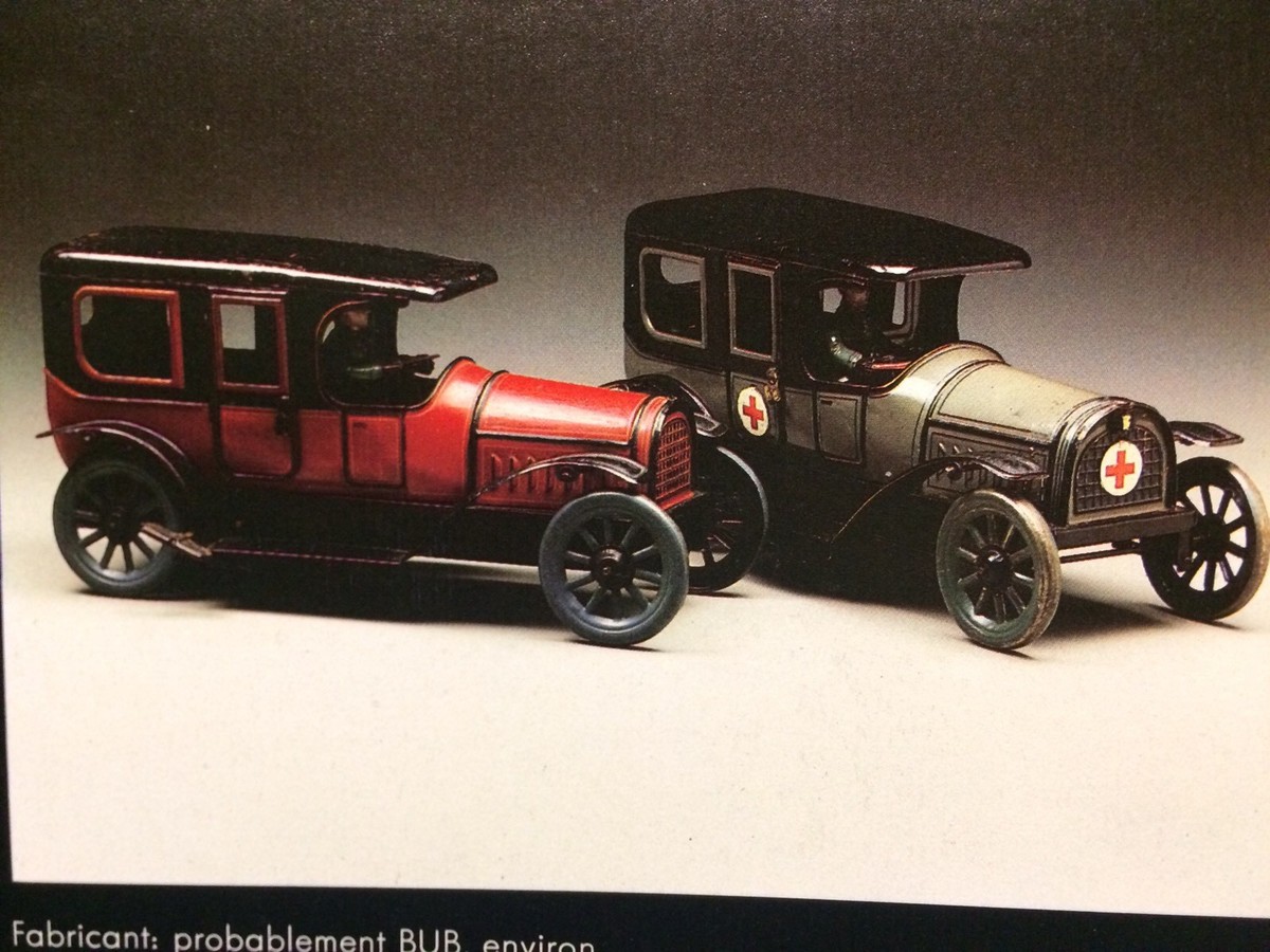 Toit pour voiture en tôle conduite intérieur 1912 Karl BUB KBN 70x142mm