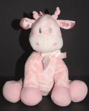 NWOT Jingles Giraffe Plush Stuffed Animal Rattle 9" Pink White First  Main