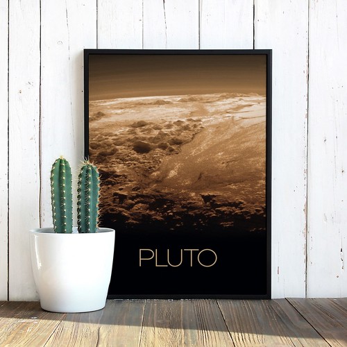 Pluto Raumfahrt Poster Kunstdruck | NASA Unsere Planeten Pluto B - Bild 2 von 4