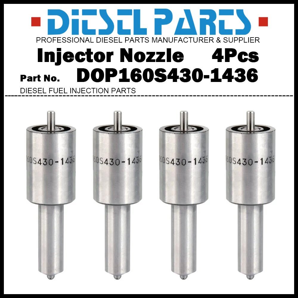 4Pcs Fuel Injector Nozzle Tip DOP160S430-1436 for Zetor 4340 5211