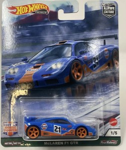 Mclaren F1 Gtr Golfo 21 Hot Wheels Cultura Coche De Un Caso De Energia De Caballo Britanico Ebay