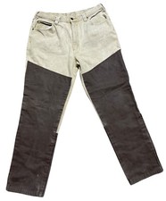 Vtg REMINGTON Rugged Wear Brush Pants Men's Size 38 X 31” Brown Denim Work Jeans
