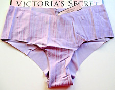 VICTORIA'S SECRET No Show Cheeky Panty S SMALL Purple Shine Foil VS NWT
