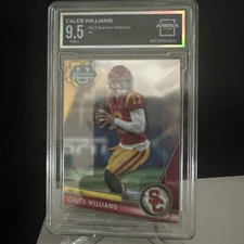 2023 Bowman U Chrome Gold Caleb Williams Arena club Mint 9  #1   47/50