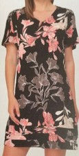 Nicole Miller Ladies' Linen Blend Dress Tiered Hem S-XXL NEW!