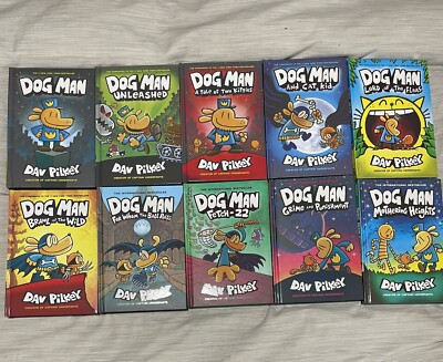 Dog Man 10巻セット Dav Pilkey Dav Pilkey's Dog Man Series: 10-Book Set (Mothering Heights
