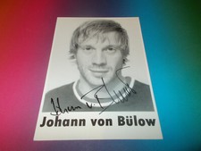 Johann von Bülow signed autograph autograph on autograph card
