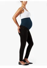 Signature by Levi Strauss & Co. Gold Label Baby Bump Skinny Noir Size X-Large