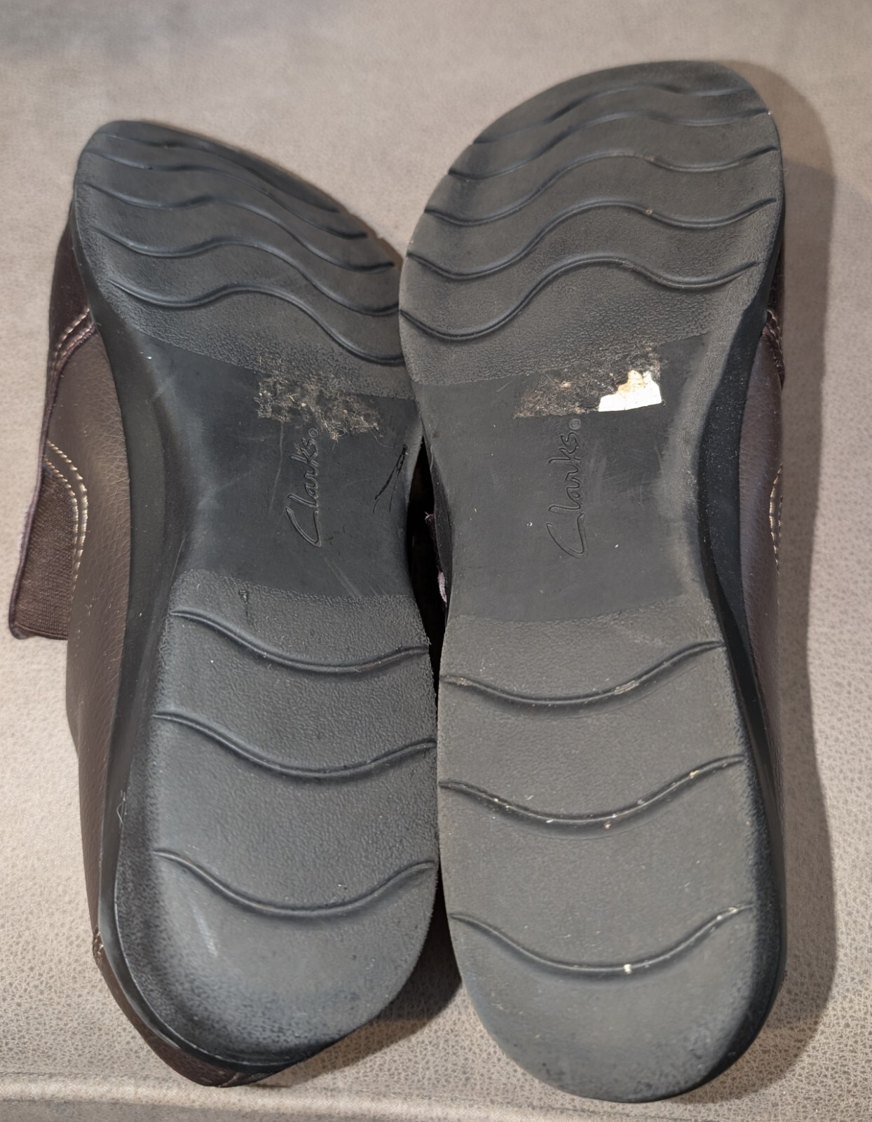 Collection By Clarks Brown Leather Loafers Size 1… - image 6