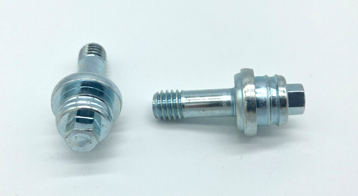 2-Pack Side To Top Post Battery Terminal Adapters - Brass Stud Bolts For GM & Universal Cars