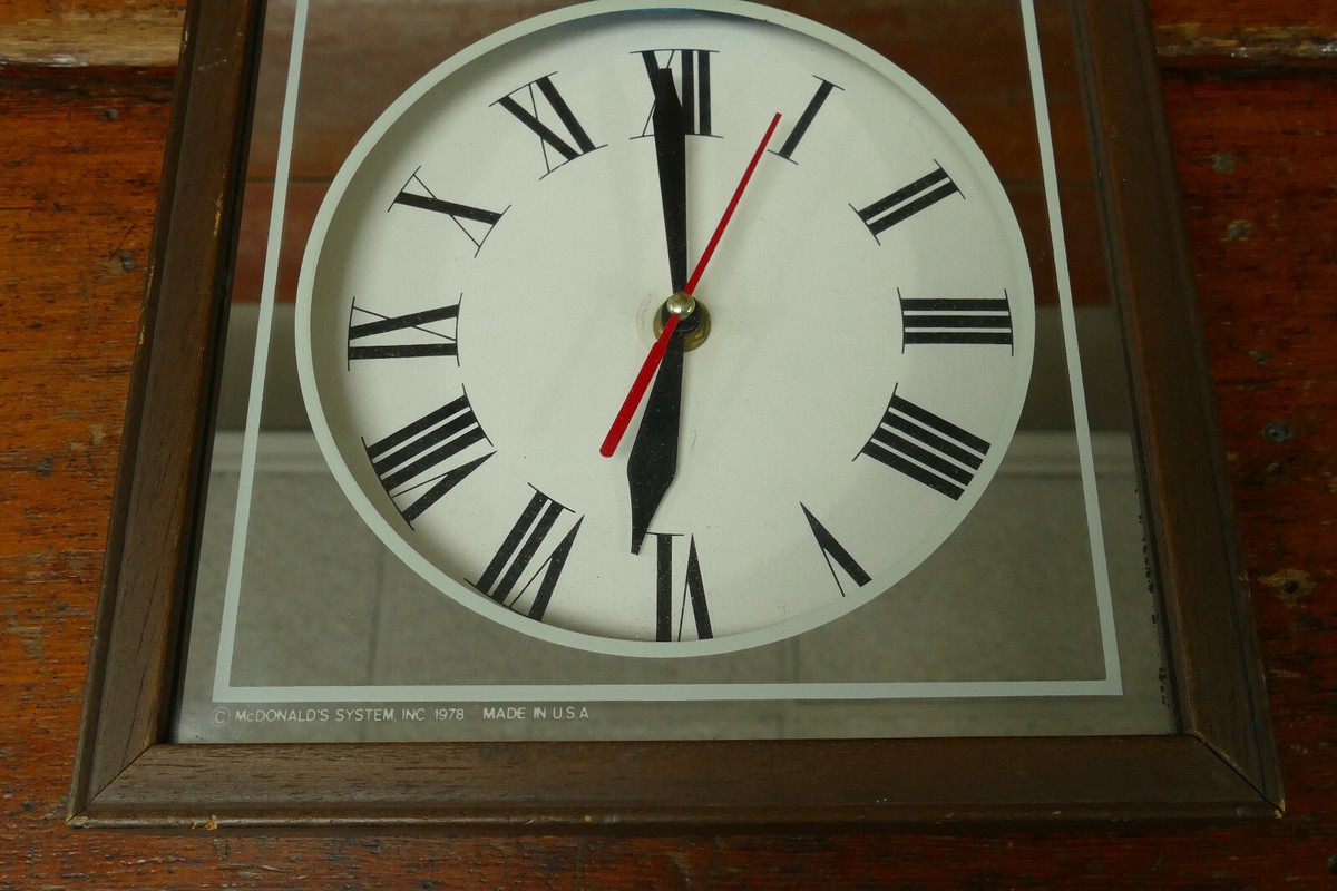 Vintage 1978 Commercial MCDONALDS Golden Arches Store Owner Mirror