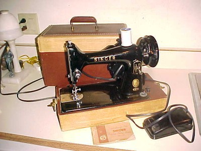 singer sewing machine hard case