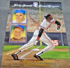 AUTOGRAPHED 1986 BASEBALL HALL OF FAME PROGRAM 6 HOF SIGNATURES VERY RARE!