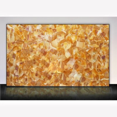 24''x36'' Yellow Agate Dining Custom Coffee Table Desk Home Décor Interior Gift