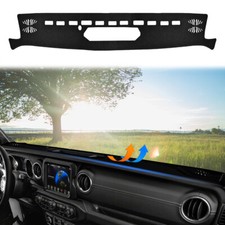 For 2018-2022 Jeep Wranglerjl Dash Cover Mat Dashboard Pad Uv Sun Protection