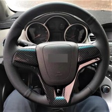 Alcantara Steering Wheel Cover Real Leather Wheel Wrap for CHEVROLET SONIC TRAX