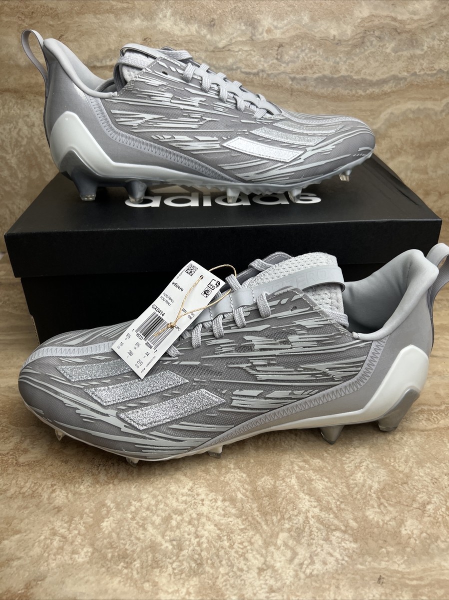 Adidas Adizero 12.0 Football Cleats Metallic Silver Mens Size 12.5 GW5059 Adidas Adizero 12.0 Football Cleats Metallic Silver Mens  main image 2