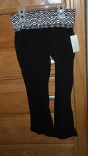 BOBBIE BROOKS GIRLS KNIT PANTS SIZE 6/6X BLACK NWT