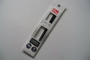 Prym 194181-1 Stricknadeln Kunststoff schwarz 2 5 mm