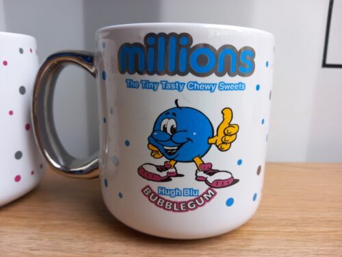 2 x Millions The Tiny Tasty Chewy Sweets Ceramic Mugs Strawberry Bubblegum Cups - Bild 2 von 10