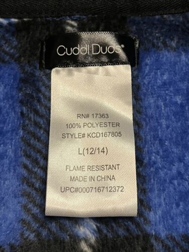 EUC Youth Boys Cuddl Duds Robe Size Large 12/14 - Picture 4 of 5