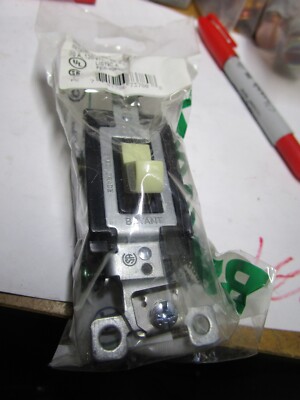 Bryant Wall Switch, 20A, Ivory, Toggle, 1 to 2 HP