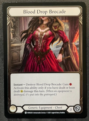 Flesh and Blood FAB - Blood Drop Brocade - MON238 - Cold Foil