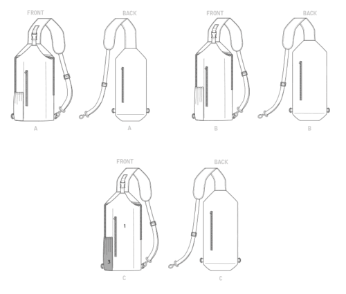 Bandolera Kwik patrón de costura 10592 - Imagen 2 de 3