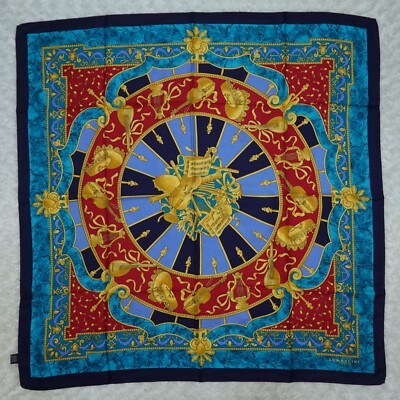 LOMBAGINE Paris Silk Scarf Scarves 33.5'' X 34.5'' O440