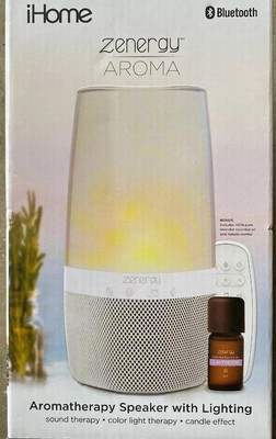 ihome zenergy aroma bluetooth therapy speaker with lighting