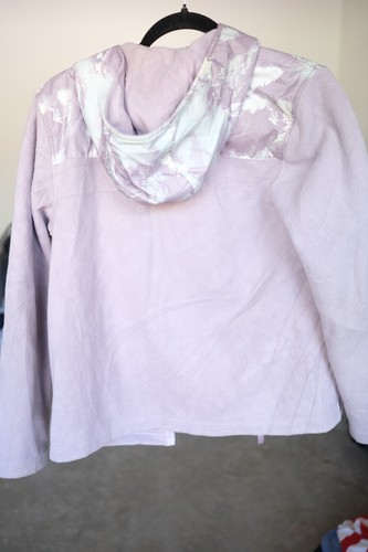 The North Face Girls Pink Full Zip Fleece Jacket Sz L 14/16 Full Zip W/ Pockets - Picture 6 of 8