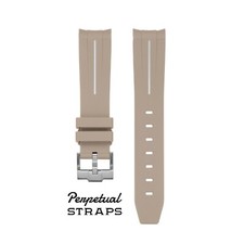 TAN ACCENT - CORREA DE RELOJ DE GOMA para Omega X Swatch Speedmaster MoonSwatch