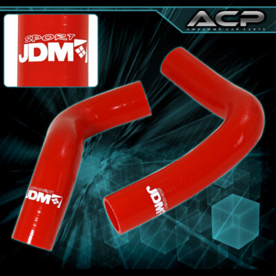 JDM Red Silicone Radiator Hoses Upgrade For 96 97 98 99 00 Impreza WRX