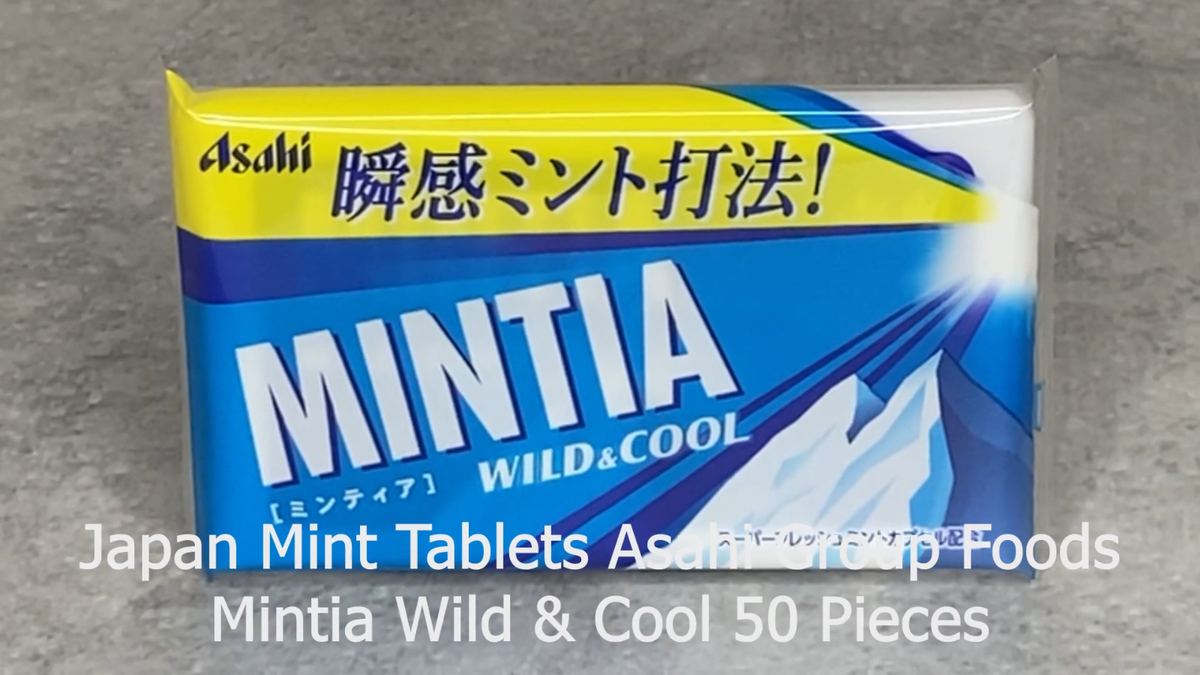 Japan Mint Tablets Asahi Group Foods Mintia Wild & Cool 50 Pieces