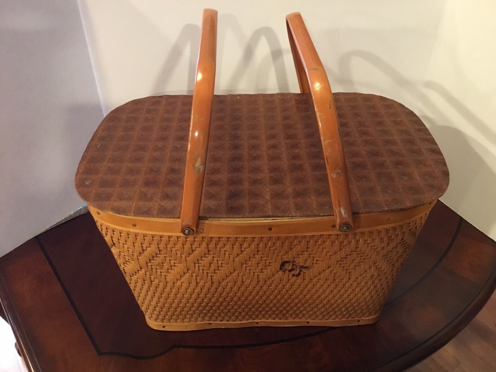 Vintage Redman Picnic Basket eBay