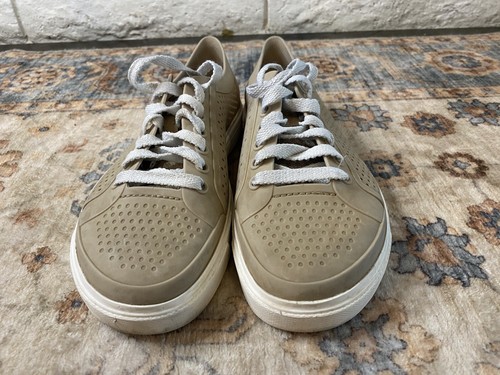 Crocs Citilane Roka Court Womens Grey Tan Waterproof Lace Up Shoes Size 8 - Picture 3 of 8