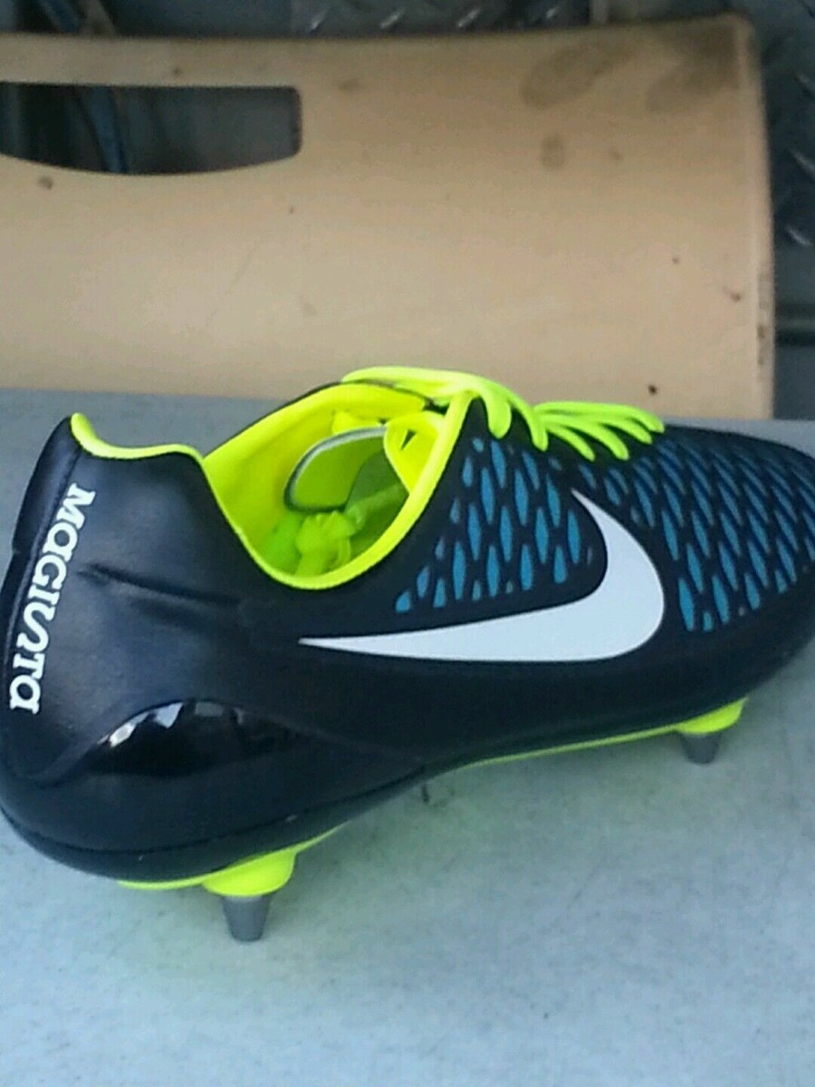NIKE MAGISTA OPUS SG SOCCER CLEATS SIZE 6 BLACK VOLT WHITE 649232
