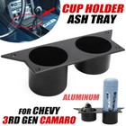 Ash Tray Cup Holder Aluminum For 3rd Third Gen Chevy Camaro 82-92 Center Console
